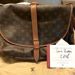 Authentic Louis Vuitton Saumur 30